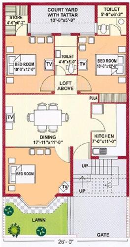 Anupam Greens (3BHK+3T (1,215 sq ft) 1215 sq ft)