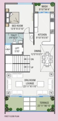  18th avenue Floor Plan First Floor Plan