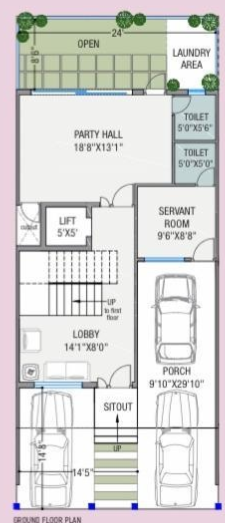 18th avenue Floor Plan Ground Floor Plan