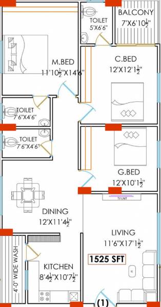  residency Floor Plan Floor Plan
