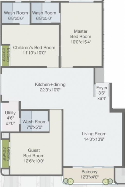  nand 22 Floor Plan Floor Plan