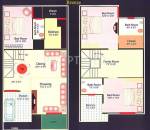 Floor Plan (3BHK+3T) Sunil Agrawal Shreenath Residency Floor Plan (3BHK+3T)