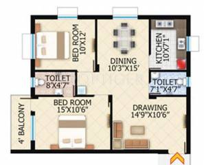 Shuvam Royale (2BHK+2T (1,326 sq ft) 1326 sq ft)