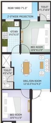 Gayatri Manhar Grove (2BHK+2T (850 sq ft) 850 sq ft) Gayatri Manhar Grove (2BHK+2T (850 sq ft) 850 sq ft)