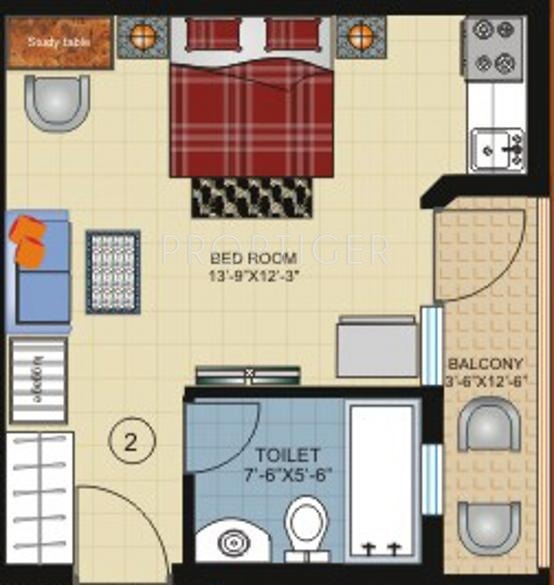 Pushpanjali Gopnanda (1BHK+1T (450 sq ft) 450 sq ft)