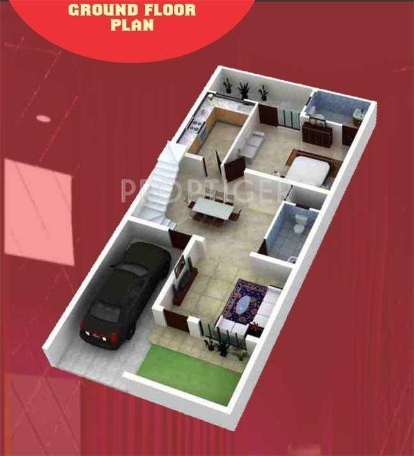 Gayatri Signature (3BHK+3T (1,115 sq ft) 1115 sq ft)