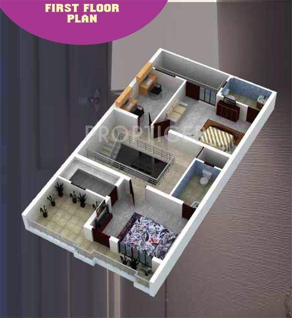 Gayatri Signature (3BHK+3T (1,115 sq ft) 1115 sq ft)