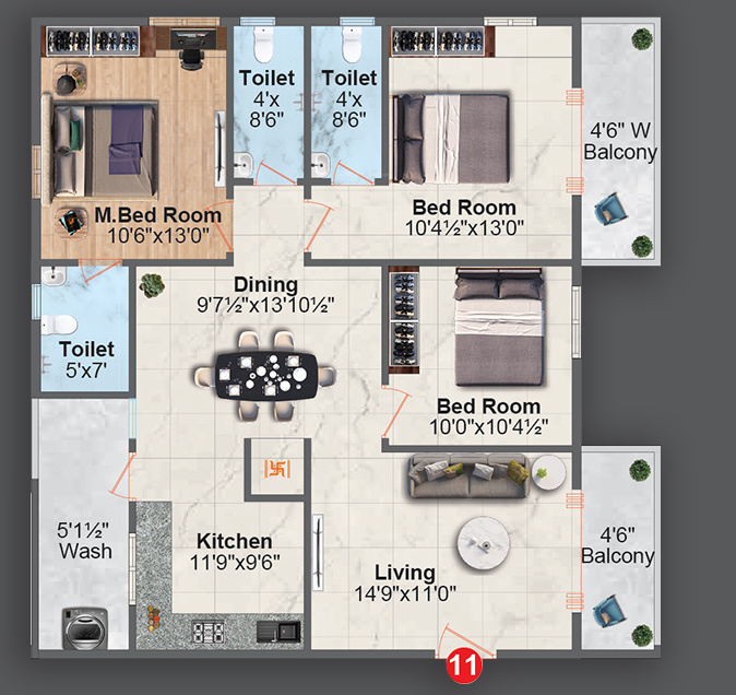  dhruv tranquil Floor Plan Floor Plan