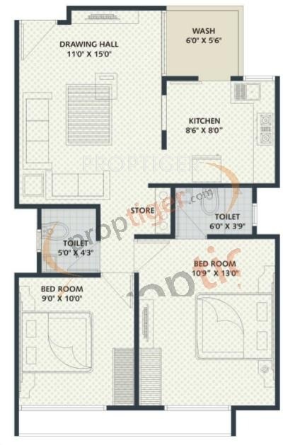 Swastik Enclave (2BHK+2T (1,292 sq ft) 1292 sq ft)