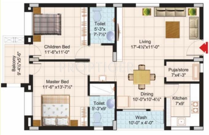 Bharat Bharat Pride Park (2BHK+2T (1,250 sq ft) 1250 sq ft)