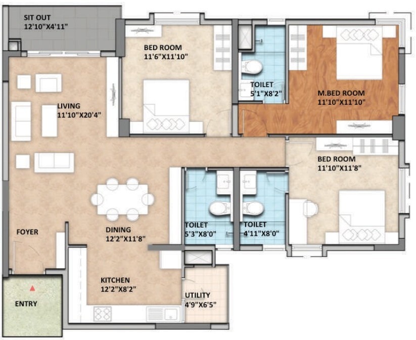 Floor Plan aqua block a Floor Plan Floor Plan