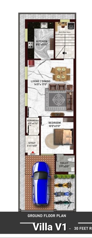  luxurivillae Floor Plan Ground Floor Plan