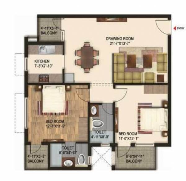  aadyant-phase-5-revati-b Floor Plan Floor Plan