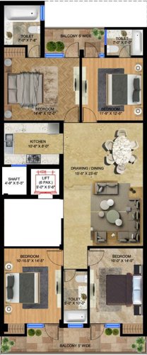 Floor Plan 255-sqyd-imperial-by-swastik Floor Plan Floor Plan