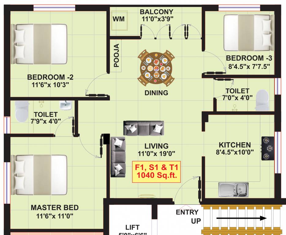  sree illam Floor Plan Floor Plan