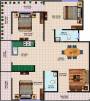 Ms Agrawal Construction Co Sagar Abhinav Heights (3BHK+2T (1,600 sq ft) 1600 sq ft)