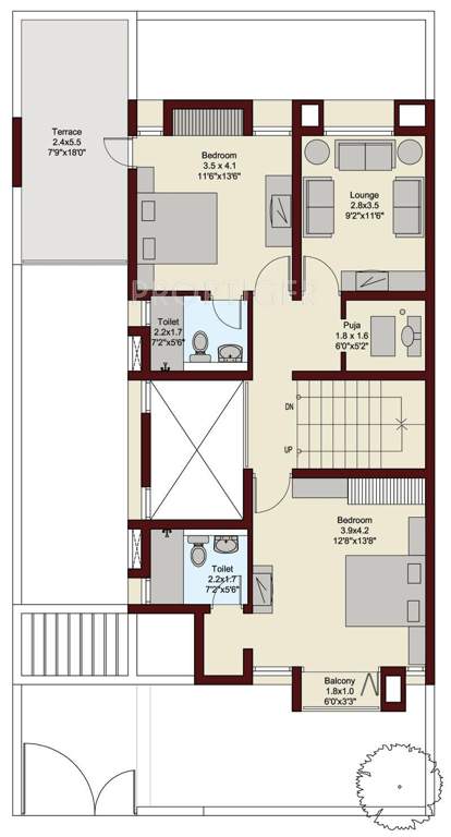 Ruchi Lifescapes Villa (4BHK+5T (3,386 sq ft) + Study Room 3386 sq ft)