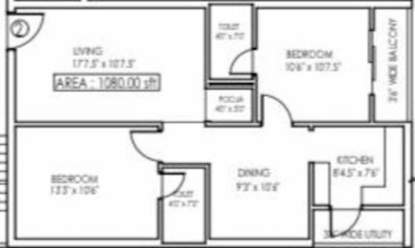  akshaya-apartments Floor Plan Floor Plan