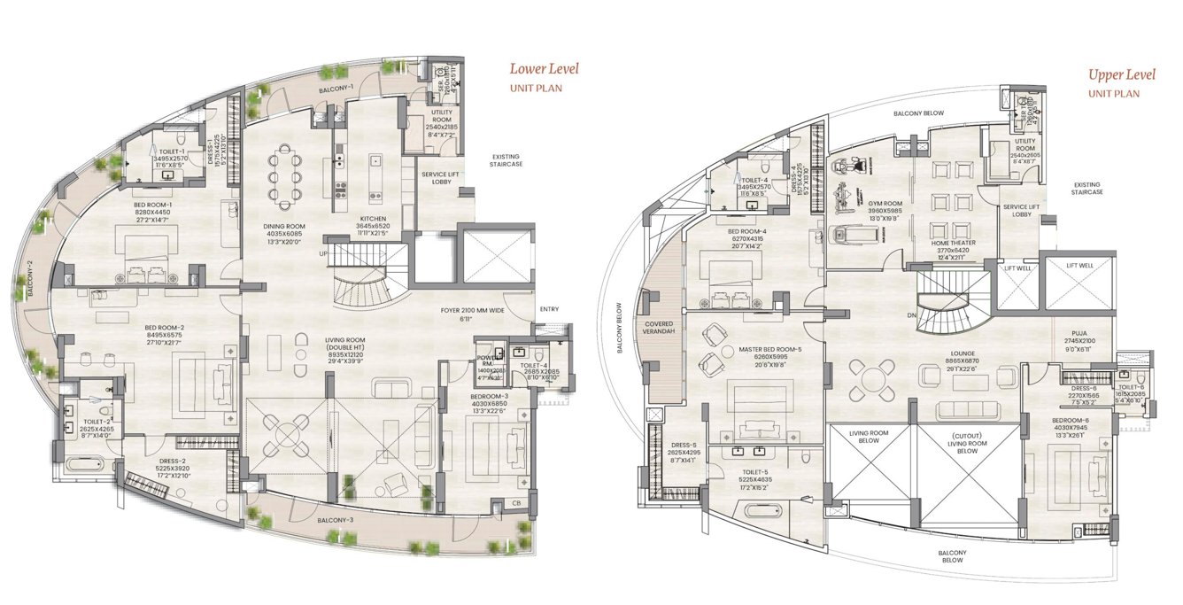 lushlands Floor Plan Penthouse Floor Plan