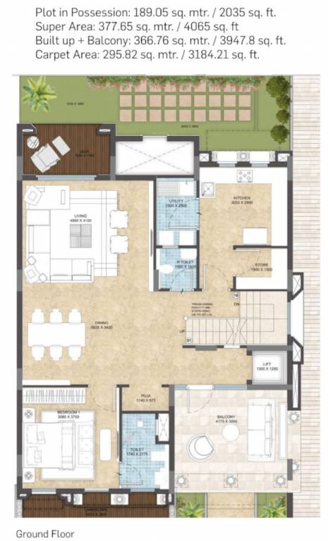  valencia county Floor Plan Ground Floor Plan