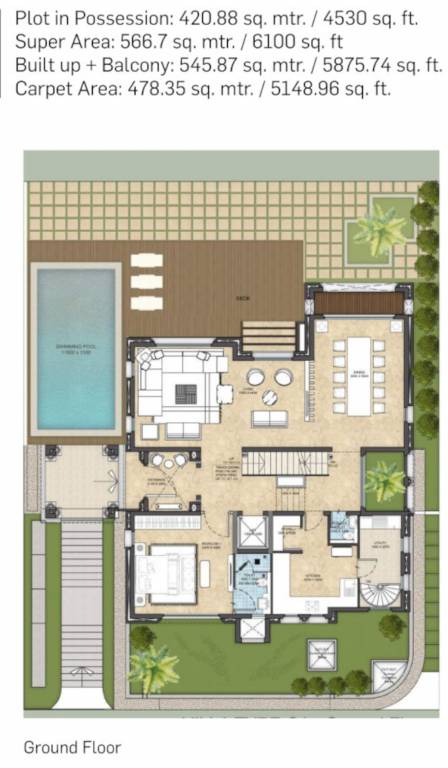  valencia county Floor Plan Ground Floor Plan