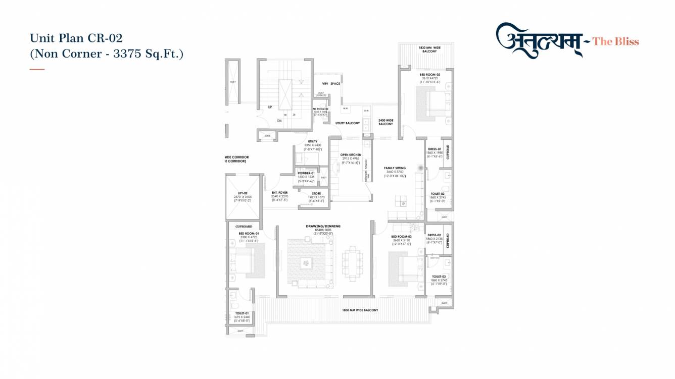 Floor Plan atulyam the bliss Floor Plan Floor Plan