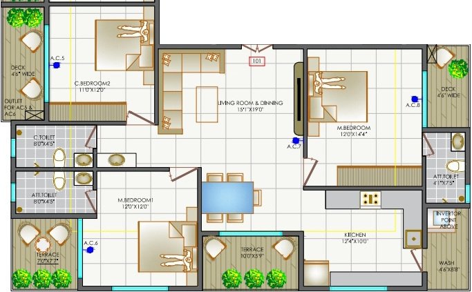  audumbar heights 2 Floor Plan Floor Plan