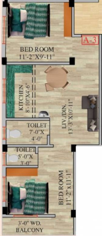  apartment 1 Floor Plan Floor Plan