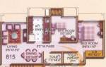 Aakash Gagan Solitaire (2BHK+2T (815 sq ft) 815 sq ft)