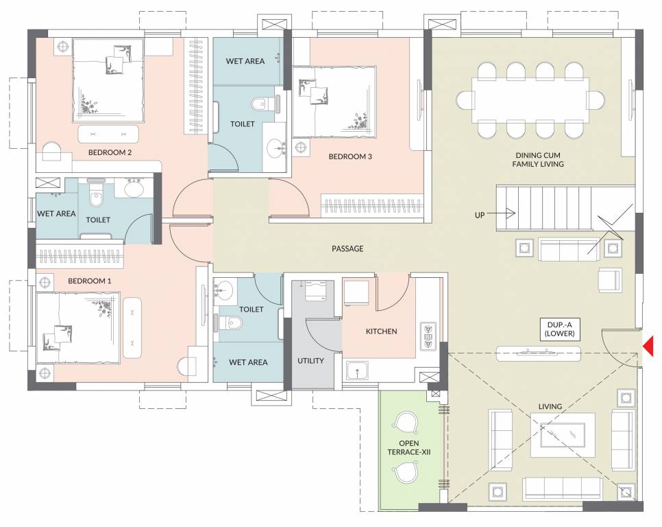 inara Floor Plan Lower Level Penthouse Plan