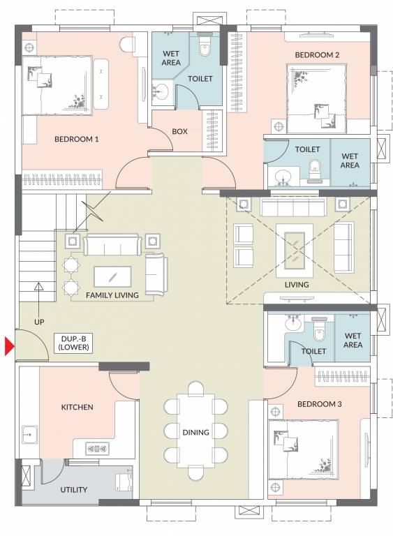inara Floor Plan Lower Level Penthouse Plan