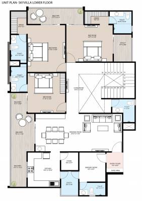  sagar-elite-2 Floor Plan Lower Level Duplex Plan