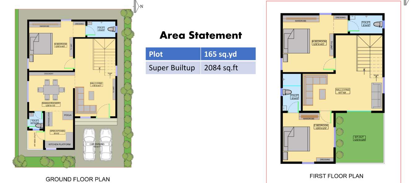 brundavan hitech city Floor Plan Floor Plan
