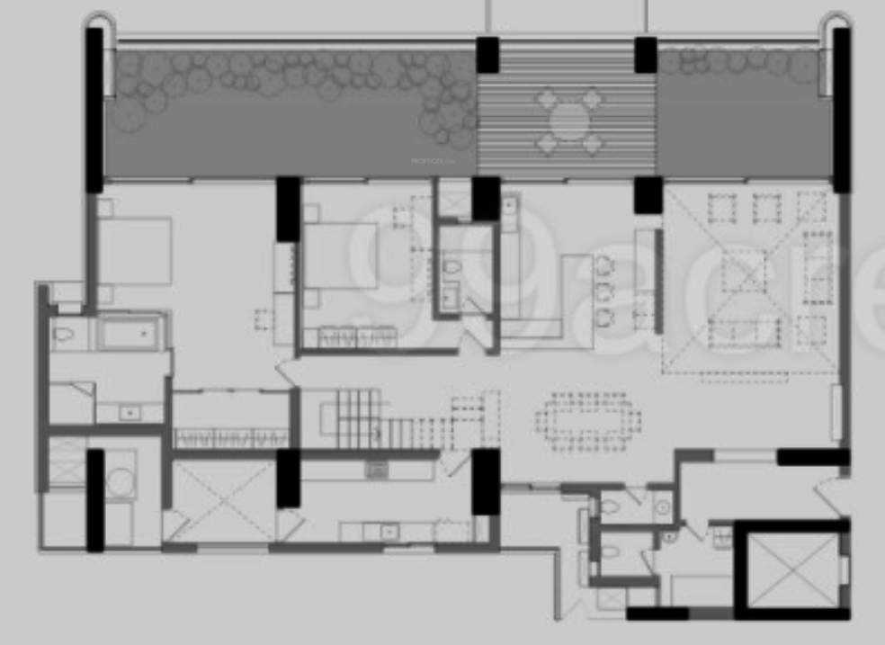 windmills of your mind Floor Plan Lower Level Duplex Plan