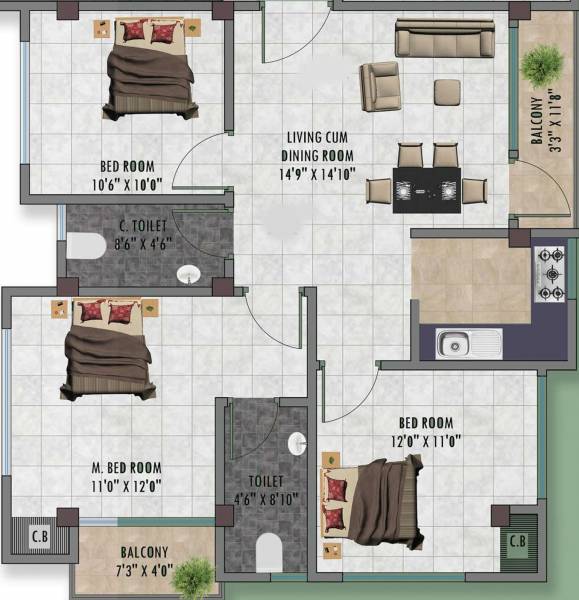 Floor Plan prankrishna-green Floor Plan Floor Plan