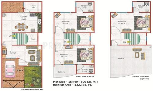 Om Construction And Builder Royal Homes (3BHK+3T (1,322 sq ft) 1322 sq ft)