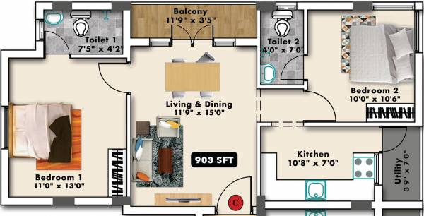  pooram Floor Plan Floor Plan