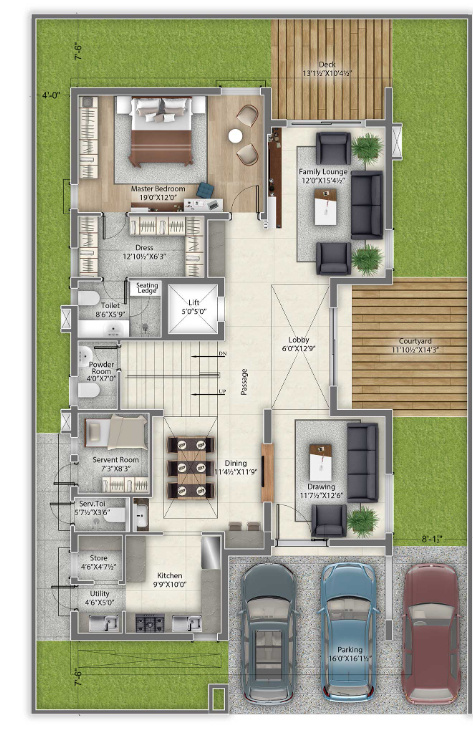  meadows Floor Plan Ground Floor Plan