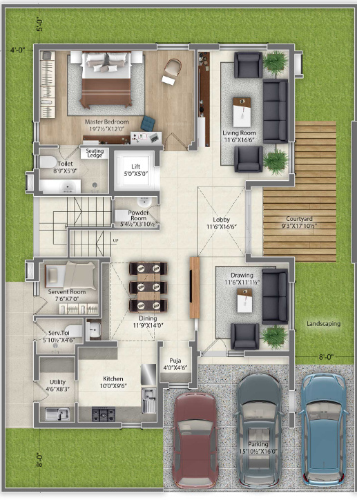  meadows Floor Plan Ground Floor Plan