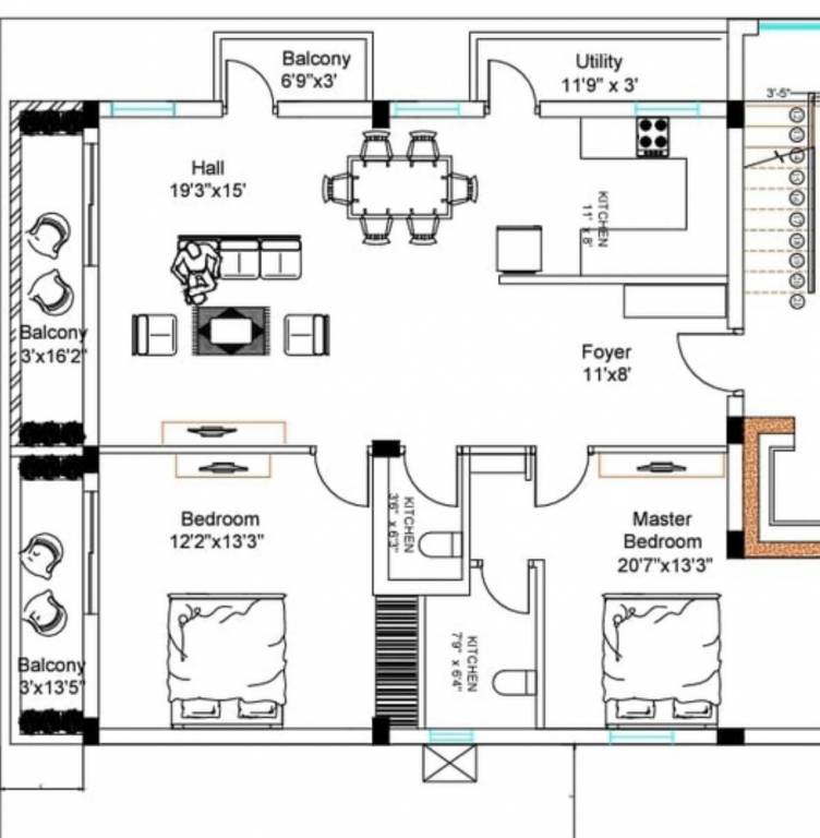  twin Floor Plan Floor Plan