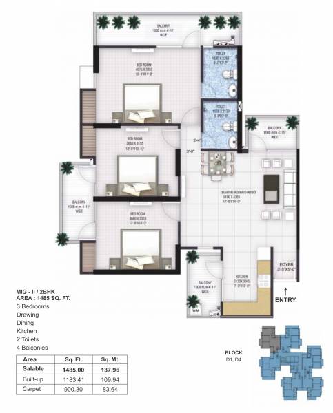Floor Plan greens-ii-tower-d1-d2-and-e5 Floor Plan Floor Plan