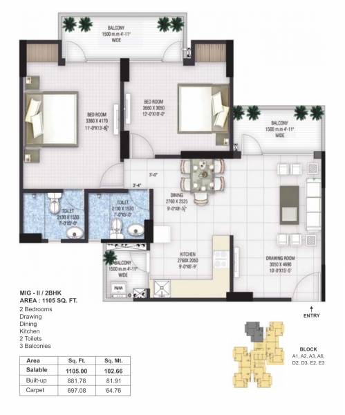 Floor Plan greens-ii-tower-e6-e7-d3-and-d4 Floor Plan Floor Plan