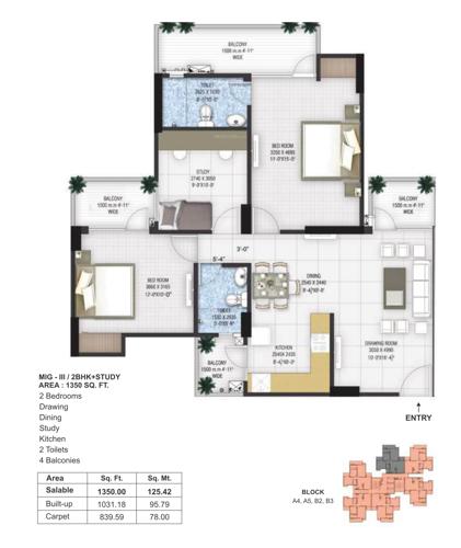  greens-ii-tower-a1-to-a6-b1-to-b7 Floor Plan Floor Plan