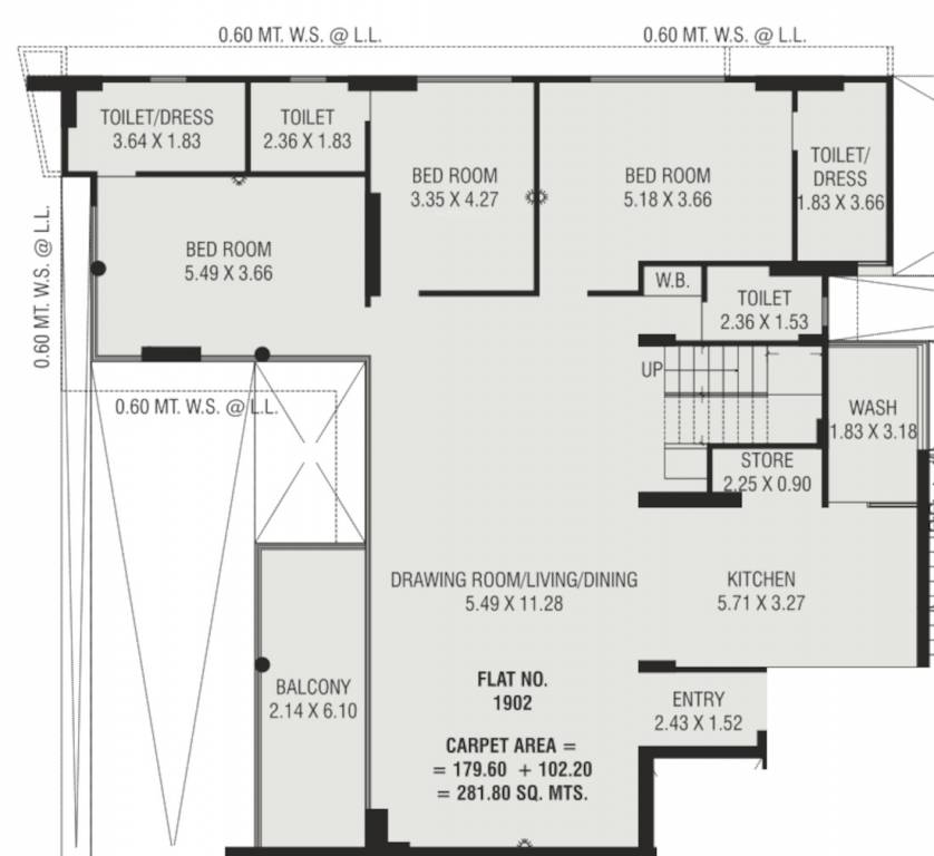  the sparkle Floor Plan Lower Level Penthouse Plan