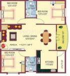 LVS Lavender (3BHK+2T (1,271 sq ft) 1271 sq ft) LVS Lavender (3BHK+2T (1,271 sq ft) 1271 sq ft)