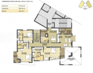  park-presidia Floor Plan Upper Level Duplex Plan