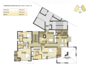  park-presidia Floor Plan Upper Level Duplex Plan