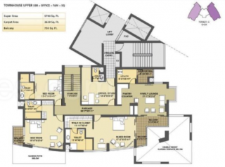  park-presidia Floor Plan Upper Level Duplex Plan