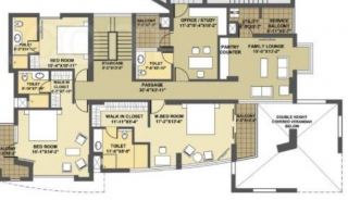  park-presidia Floor Plan Upper Level Duplex Plan