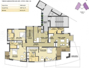 park-presidia Floor Plan Upper Level Duplex Plan